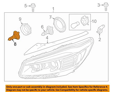 KIA OEM 11-16 Sorento-Faro Bombilla 1864955009S Foto 1 de 2