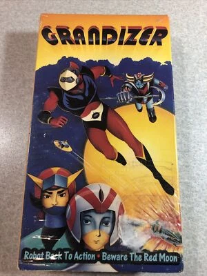 Grandizer: Robot Back to Action & Beware the Red Moon (1992, VHS) Vintage Anime - Image 1 of 4