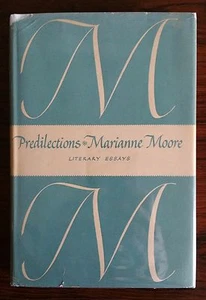 1955 MARIANNE MOORE "PREDILECTIONS" FIRST ED - ELIOT, POUND, AUDEN, W C WILLIAMS - Bild 1 von 6