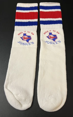 Texas Rangers Vintage 1980’s Knee Socks - Joske’s Sock it To ‘Em Cover