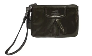 COACH PATENT LEATHER OLIVE GREEN WRISTLET (EPJ027503) - Picture 1 of 5