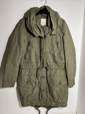 Vintage Diesel Parka Khaki Green Cotton Mod Style - Womens XS insulated - Image 1 of 4