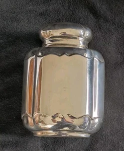 Schöne versilberte Teedose 13 cm Dekorative Dose 236 g Vintage - Bild 1 von 12