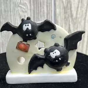 Portacandele tè Halloween pipistrelli e luna - Foto 1 di 2