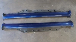2000-2002 Audi B5 S4 A4 Side Skirts Santorin Blue LZ5K 8D0853859GRU 8D0853860GRU - Picture 1 of 1