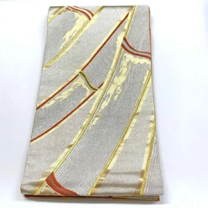 2752# Japanese Vintage Fukuro Obi Belt Kimono Fabric Silk Traditional Embroidery - Picture 1 of 7