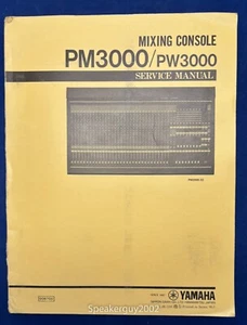 Original Yamaha PM3000 PW3000 Mischpult Service Manual - Bild 1 von 1