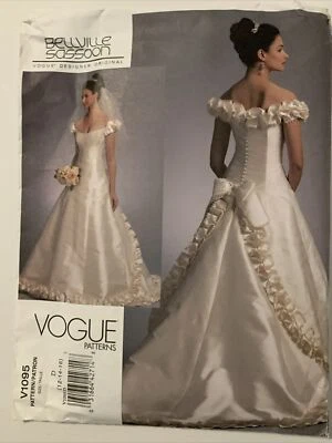 Vogue V1095 Sassoon Pattern Misses Wedding Dress Sz 12  - 16  - Image 1 of 2