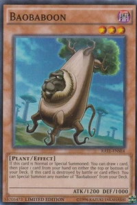 YUGIOH HOLO CARD BAOBADOON RATE-ENSE4 LIMITED EDITION - Picture 1 of 1