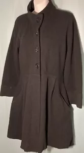 Magaschoni black coat with bubble hemline & detachable hood Size 12 - Picture 1 of 10
