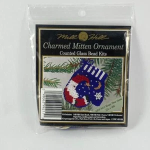 Mill Hill Charmed Mitten Ornament #MHCM11 Sleepy Time Santa Glass Bead Kit - Picture 1 of 1