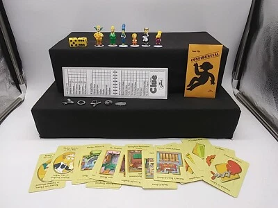 THE SIMPSONS Clue Board Game Replacement Pieces Movers Clues Dice Score Cards et - Image 1 of 4