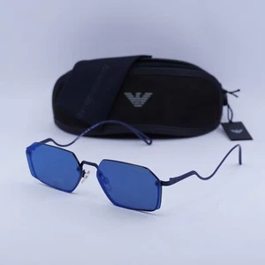 Emporio Armani EA2136 301855 Matte Blue/Blue Mirror 58-14-150 Sunglasses New ... - Picture 1 of 7