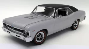 GMP 1/18 Scale Diecast - 8029 1969 Chevrolet Nova 396 SS Silver - Picture 1 of 6
