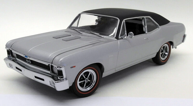 GMP 1/18 Scale Diecast - 8029 1969 Chevrolet Nova 396 SS Silver - Image 1 of 4
