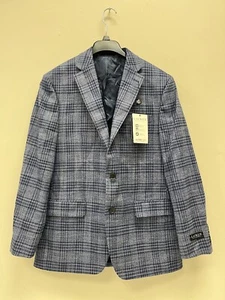 Blazer a cuadros azul oscuro Lauren Ralph Lauren para hombre talla 40 regular nuevo con etiquetas - Imagen 1 de 6