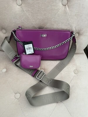 DKNY Bandolera Con Una Bolsa + Cadena Nuevo Foto 1 de 4