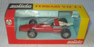 SOLIDO 167 bis : Ferrari V12 F.1 rouge décalcomanies - neuve boîte d'origine - Foto 1 di 14