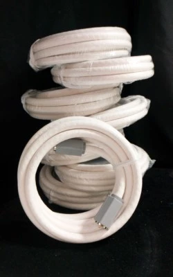 4 pcs x 6 ft x White COAX / Coaxial HD TV Satellite Standard CABLE ETL - Image 1 of 4