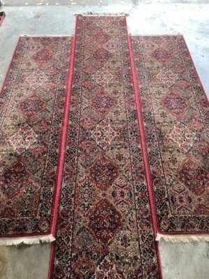 TRES Corredores KARASTAN KIRMAN 717 Alfombra de Lana KARASTÁN Alfombra KIRMAN Corredor Foto 1 de 4