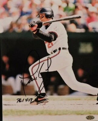 FOTO 8x10 firmada por David Segui Baltimore Orioles de béisbol certificado de autenticidad P.A.A.S. Foto 1 de 4