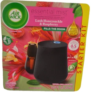 Air Wick Essential Mist Lush Honeysuckle and Raspberry Starter Kit Diffuser NEW - Picture 1 of 2