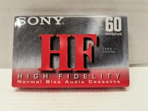 Sony HF 60 High Fidelity Normal Bias Audio Cassette Sealed New Old Stock - Bild 1 von 3