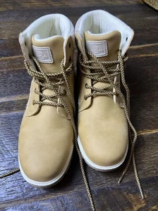 MAZURKA Womens Hiking Boots Waterproof Mid Low Warm Snow Boots Beige Size 8 - Picture 1 of 6