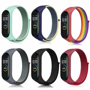 For Xiaomi Mi Band 3/4/5/6 Smart Watch Straps Multicolor Nylon Sports Wristband - Picture 1 of 24