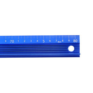 Metall Lineal 80cm Metrisch Lineal Messung Aluminium Legierung Lineal Blau