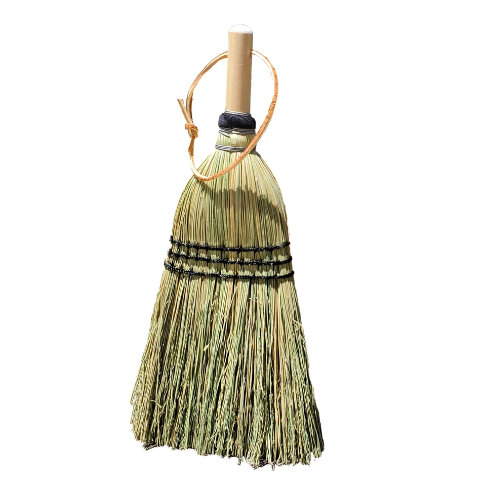 Authentic Handcrafted Broomcorn Whisk Broom Deluxe 13.5 Inches - Image 1 of 1