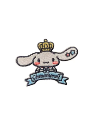Sanrio Cinnamoroll Hello Kitty Patch, Adhesive/Sew On