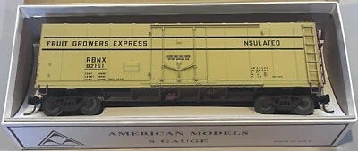 American Models Fruit Growers Express RBNX #82151 S Gauge #107 GTW Box Kit New! - Image 1 of 4