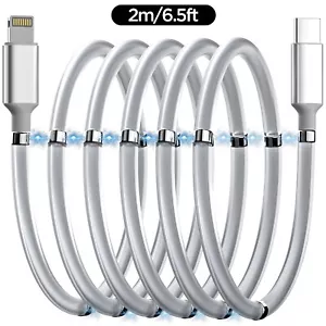 Magnetic USB C to iPhone Charging Cable Carplay Cord For iPhone 14 13 12 Pro Max - Picture 1 of 8