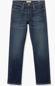 Pantalones de mezclilla Goodthreads para hombre cómodos elásticos ajustados azul oscuro 30 W x 29 L - Imagen 1 de 11