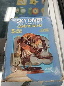 Sky Diver (Atari 2600, 1978) Cartridge Only And Damaged Box - Picture 1 of 11