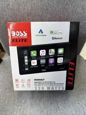 NEW / Boss Audio Systems Elite (BV800ACP) Apple CarPlay Andriod Auto TouchScreen - Image 1 of 4