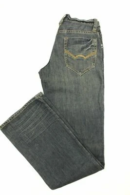 Pantalones de mezclilla Haus Of Howe para hombre azules rectos óxido salpicaduras elásticos talla 29 venta al por menor $145 Foto 1 de 4