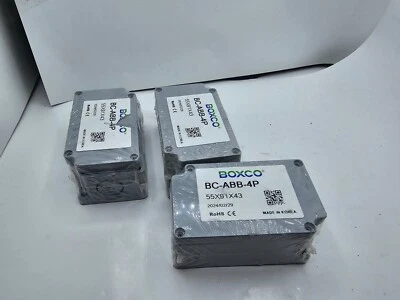 (数量 3) BOXCO BC-ABB-4P,灰色塑料接线盒,55 毫米 x 91 毫米 x 43 毫米 — 第 1/4 张图片