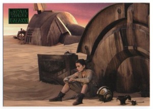 2018 Star Wars Galaxy Green 52 Rey Dines Alone