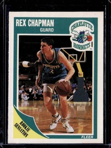 1989 Fleer Rex Chapman #15 RC Rookie Charlotte Hornets (a) - Picture 1 of 2