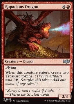 Magic/MTG Rapacious Dragon TDC-229 Uncommon Englisch Neu - Bild 1 von 2