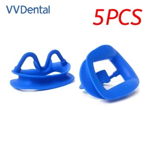 5 piezas blanqueador dental de dientes abridor de utilería bucal retractor de mejillas de silicona reutilizable - Imagen 1 de 12