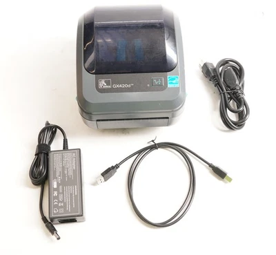 Zebra GX420d Direct Thermal Desktop Label Printer - Image 1 of 3