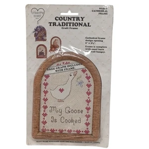 Country Traditions Rahmen Holzoptik 5" x 3,5" Kathedrale Wandhänger Staffelei #D-23 - Bild 1 von 8
