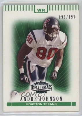 2007 Topps Triple Threads Emerald /199 Andre Johnson #62 HOF - Image 1 of 2