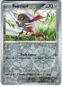 Pawniard 148/197 Pokemon SV03: Obsidian Flames Reverse Holo Common NM - Picture 1 of 2