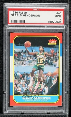 1986-87 Fleer Gerald Henderson #45 PSA 9 MINT - Image 1 of 2