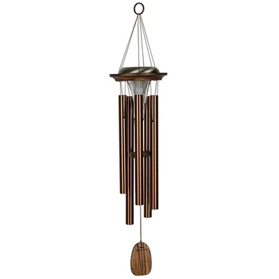 New WOODSTOCK  Wind Chime~Bronze  MOONLIGHT SOLAR CHIME - Image 1 of 3