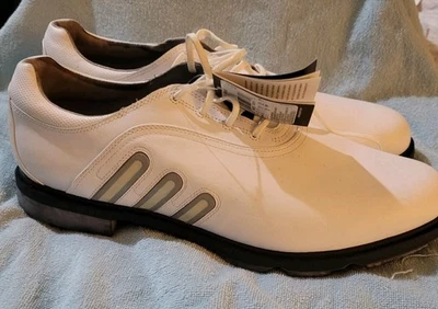 Zapatos de golf Adidas TOUR METAL blancos para hombre - Hank Kuehne 737093 talla 13 Z-traxion Foto 1 de 4